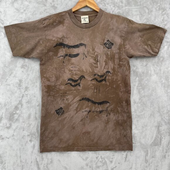 Vintage Other - Primitives Andrea Bragg Vintage Southwestern Horses Tie Dye Graphic Tee